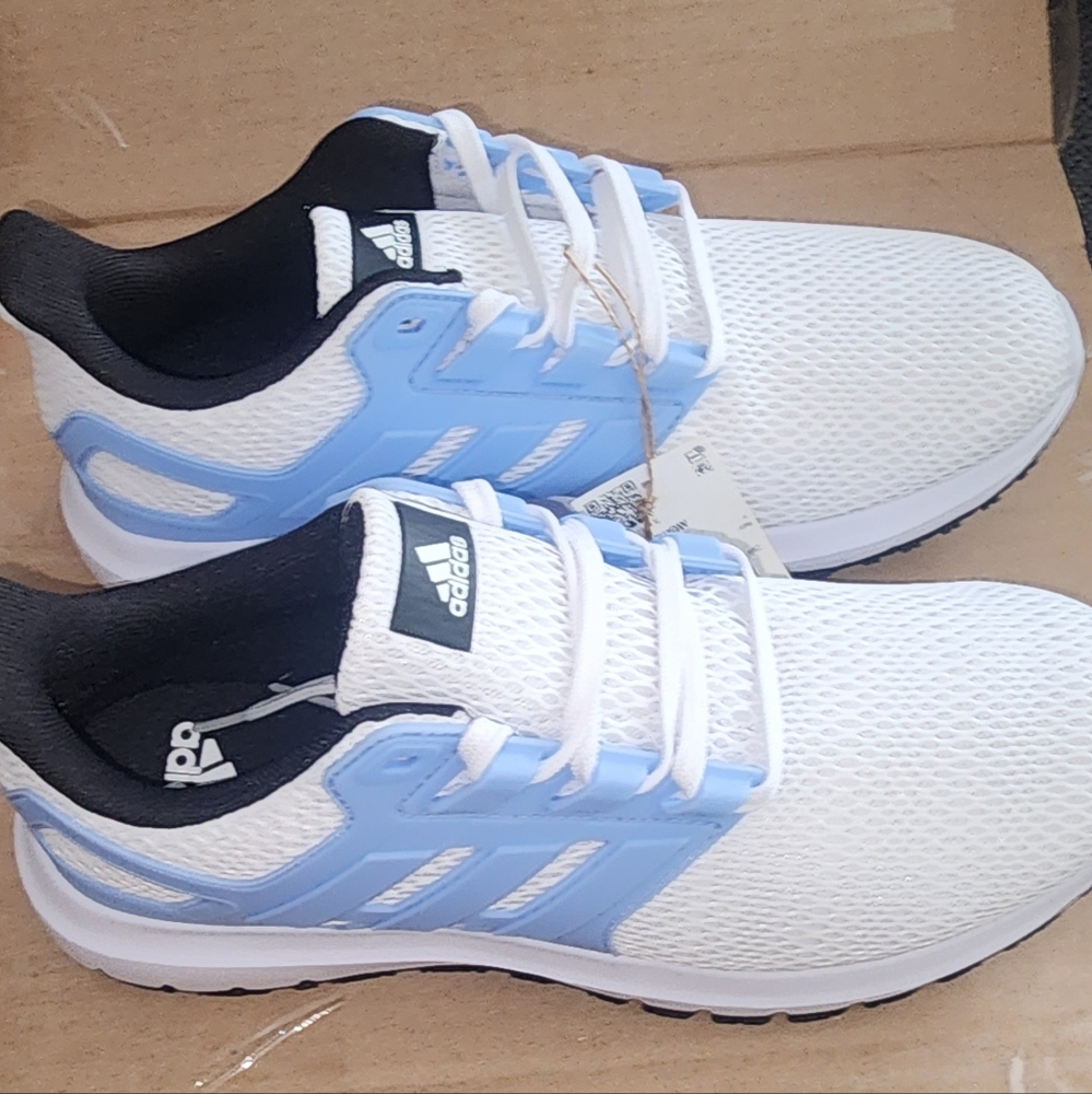 Womens Adidas White and Light Blue Ultima Show Running Shoes 8.5 - Picture 5 of 8